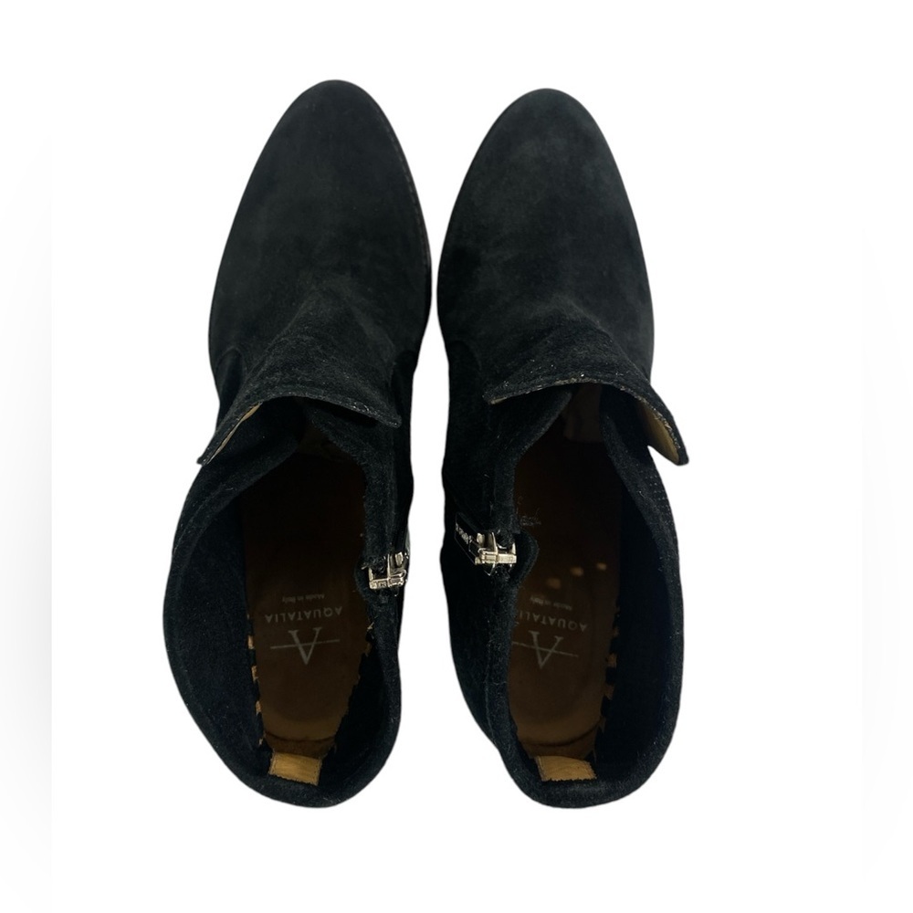 Aquatalia | Fern Black Suede Ankle Boots- size 8 - Picture 8 of 11